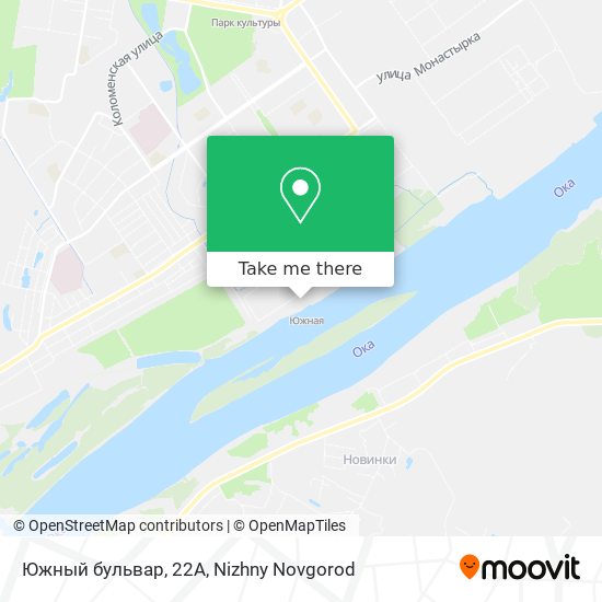 Южный бульвар, 22А map