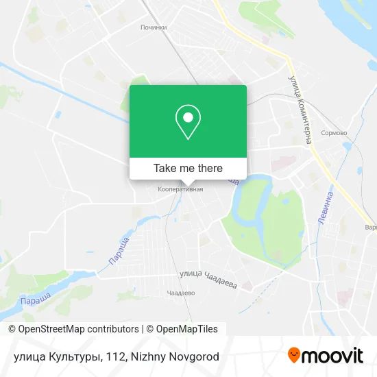 улица Культуры, 112 map