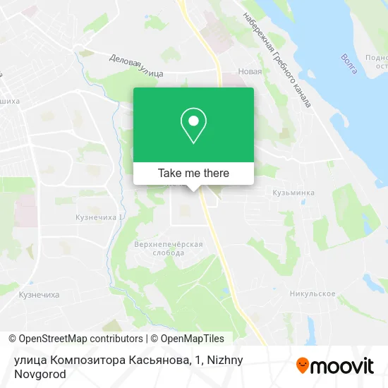 улица Композитора Касьянова, 1 map