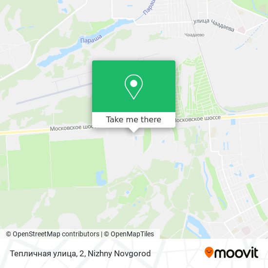 Тепличная улица, 2 map