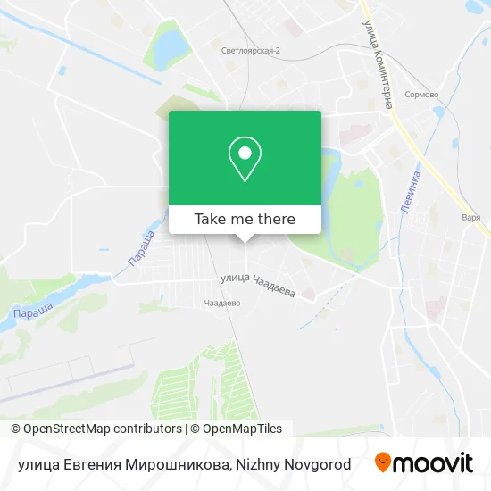 улица Евгения Мирошникова map