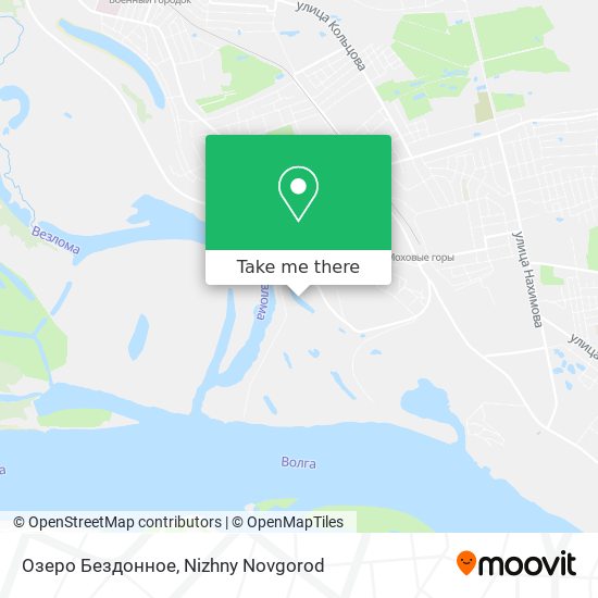 Озеро Бездонное map
