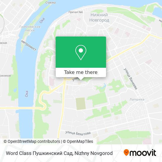 Word Class Пушкинский Сад map