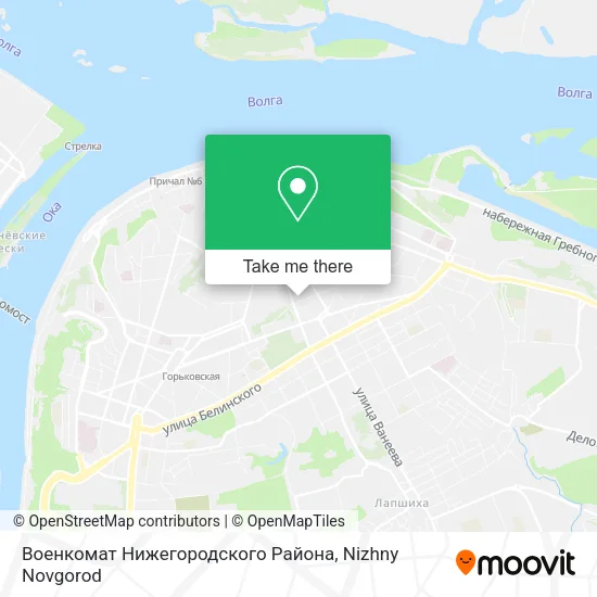 Военкомат Нижегородского Района map