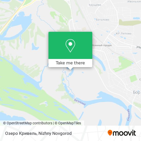 Озеро Кривель map