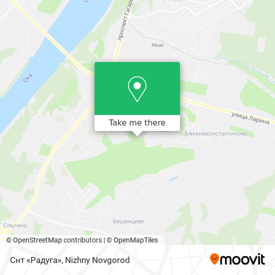 Снт «Радуга» map