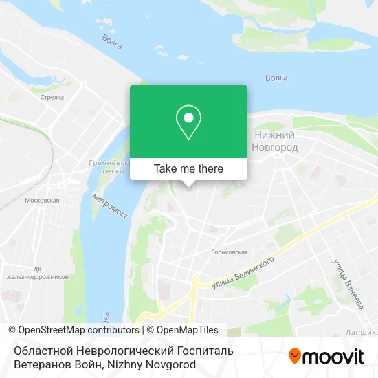 Областной Неврологический Госпиталь Ветеранов Войн map