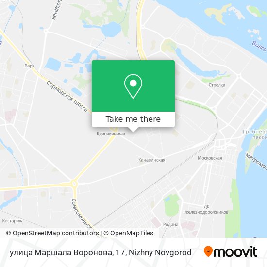 улица Маршала Воронова, 17 map