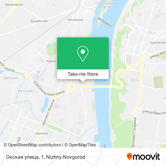 Окская улица, 1 map