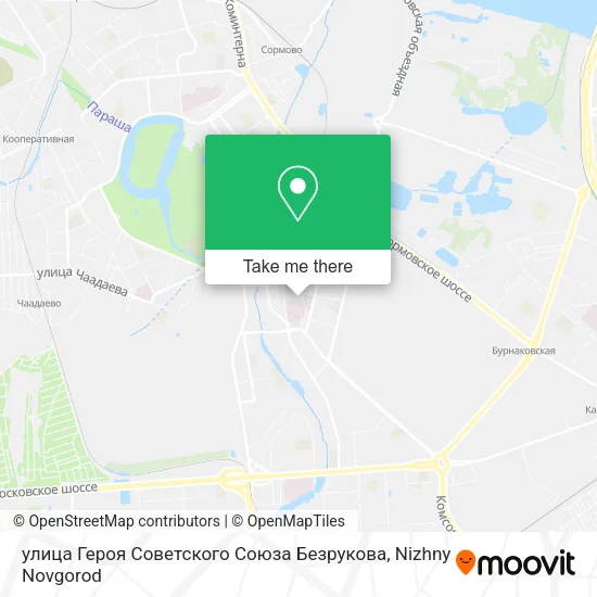 улица Героя Советского Союза Безрукова map
