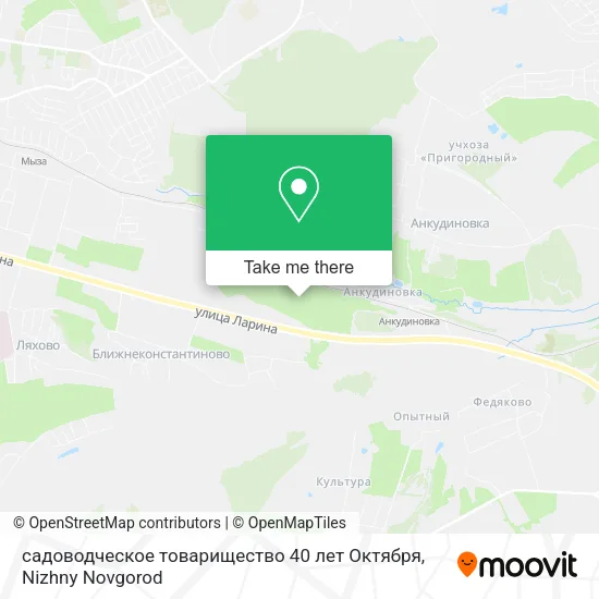 садоводческое товарищество 40 лет Октября map