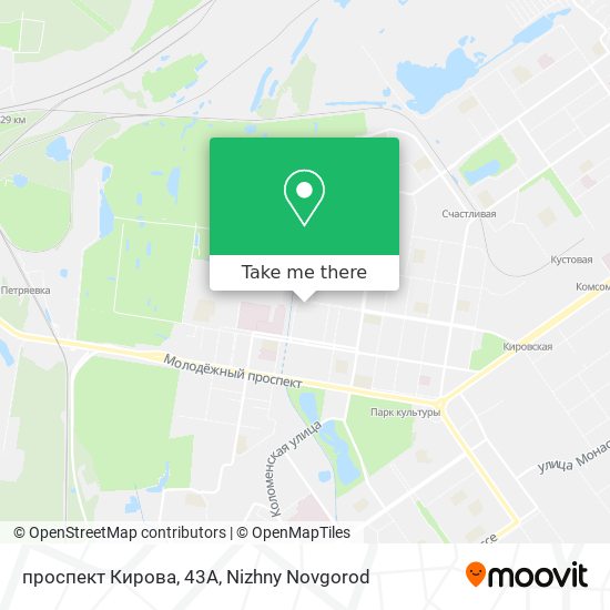 проспект Кирова, 43А map