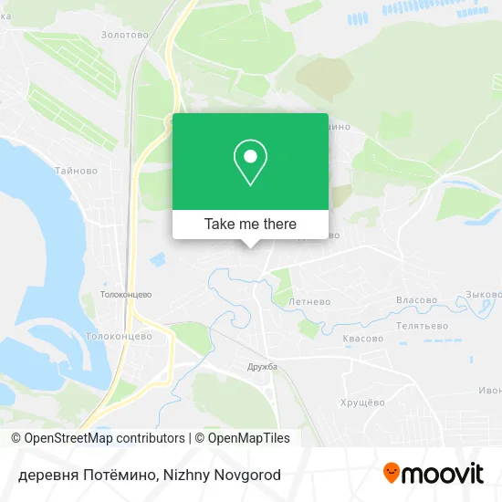 деревня Потёмино map