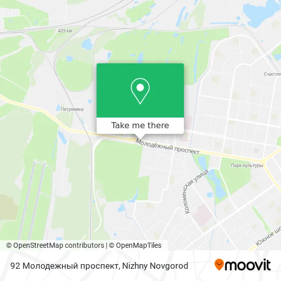 92 Молодежный проспект map