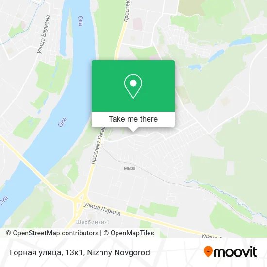 Горная улица, 13к1 map