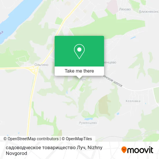 садоводческое товарищество Луч map