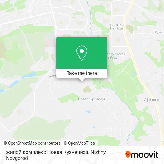 жилой комплекс Новая Кузнечиха map