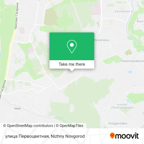 улица Первоцветная map