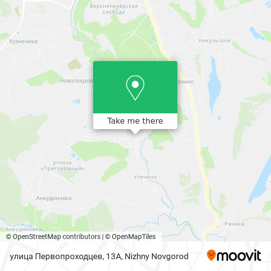 улица Первопроходцев, 13А map