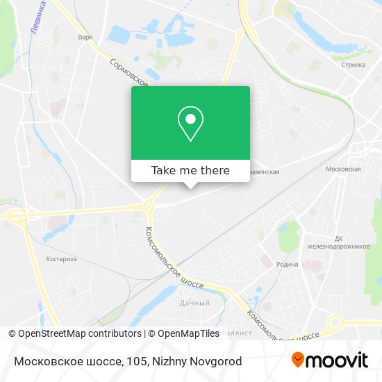Московское шоссе, 105 map