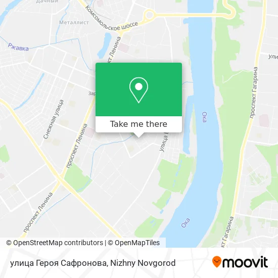 улица Героя Сафронова map