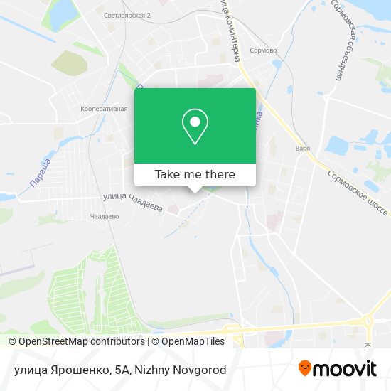 улица Ярошенко, 5А map