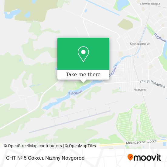 СНТ № 5 Сокол map