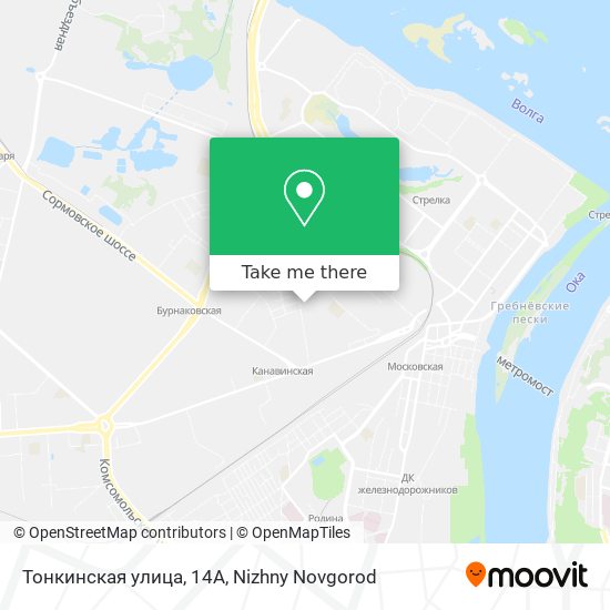 Тонкинская улица, 14А map