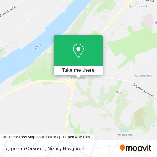 деревня Ольгино map
