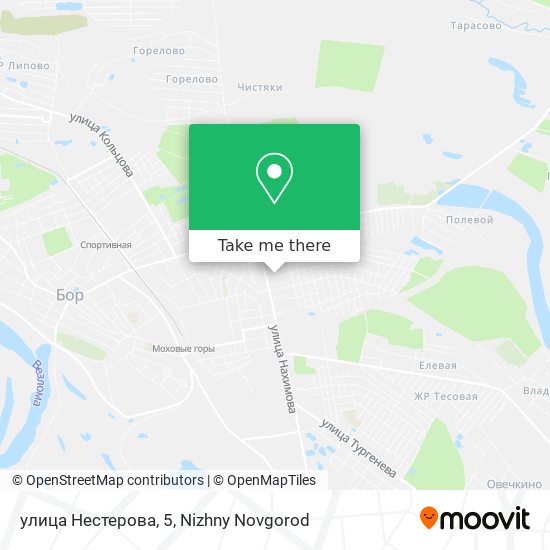 улица Нестерова, 5 map