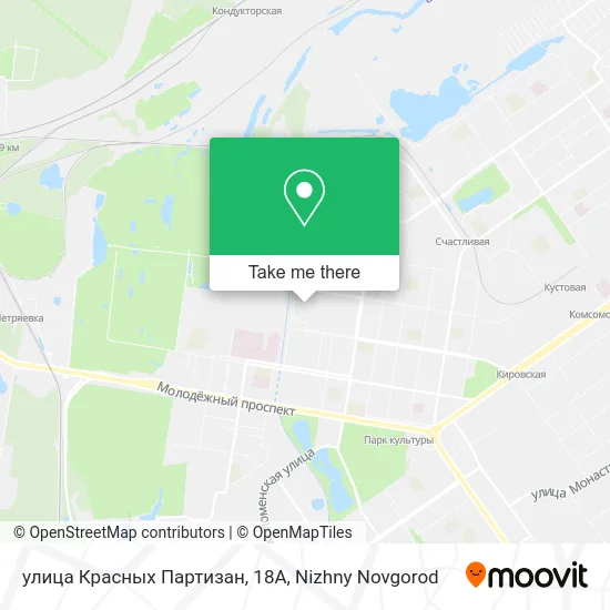 улица Красных Партизан, 18А map