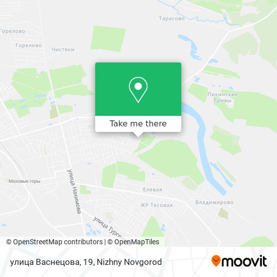 улица Васнецова, 19 map