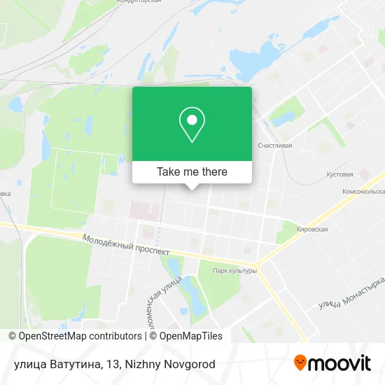 улица Ватутина, 13 map