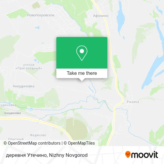 деревня Утечино map