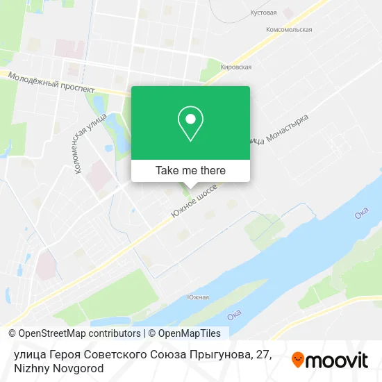 улица Героя Советского Союза Прыгунова, 27 map