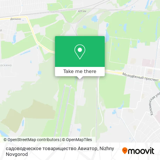садоводческое товарищество Авиатор map