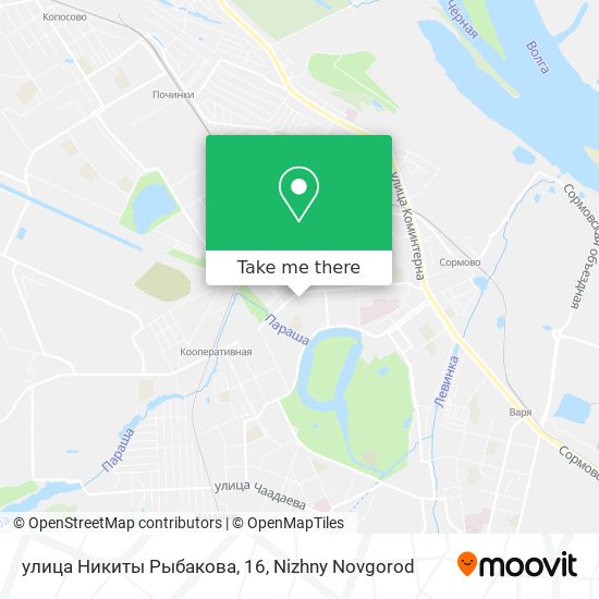 улица Никиты Рыбакова, 16 map