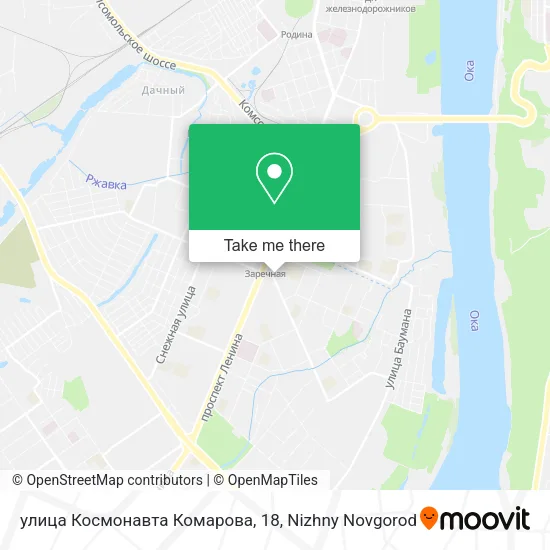 улица Космонавта Комарова, 18 map