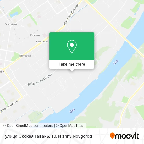 улица Окская Гавань, 10 map
