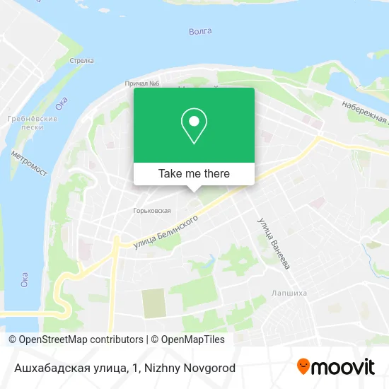 Ашхабадская улица, 1 map