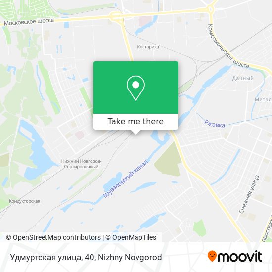 Удмуртская улица, 40 map