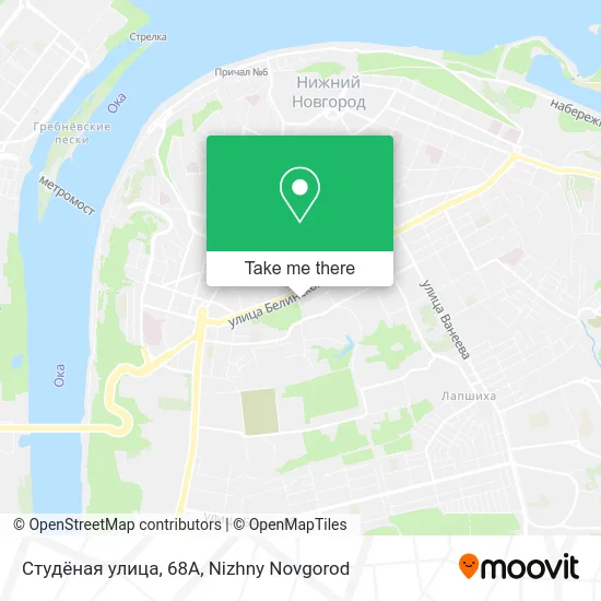 Студёная улица, 68А map