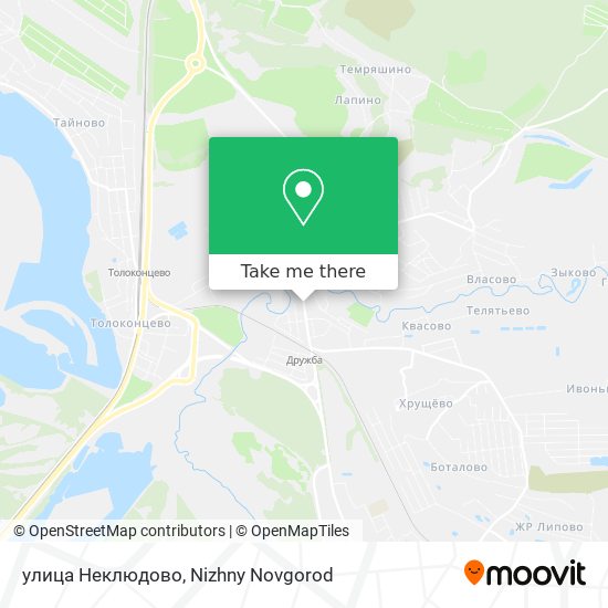 улица Неклюдово map