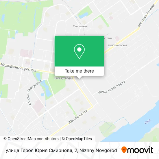 улица Героя Юрия Смирнова, 2 map