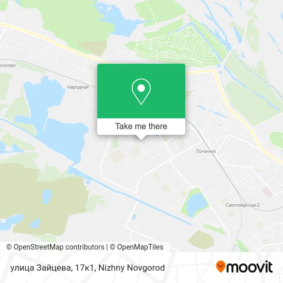 улица Зайцева, 17к1 map