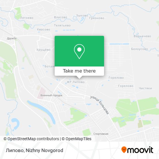 Липово map