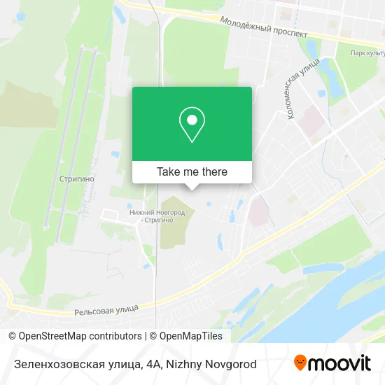 Зеленхозовская улица, 4А map