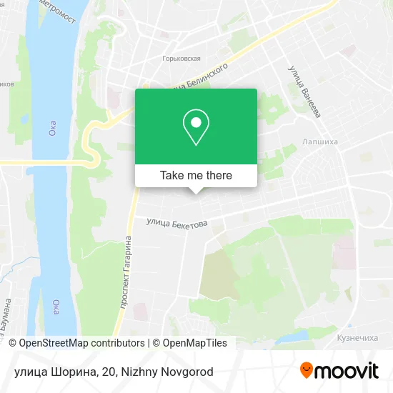 улица Шорина, 20 map