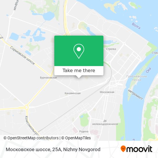 Московское шоссе, 25А map
