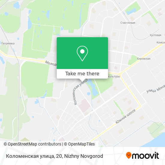 Коломенская улица, 20 map